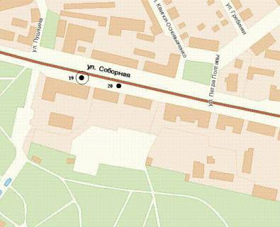 Сiтiлайт B у Рівному, 1.2x1.8  Соборна вул., 3 (№1) схема
