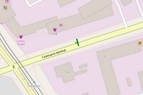 Билборд B в Киеве, 3x6  Сирецька вул., 9 Б напроти схема