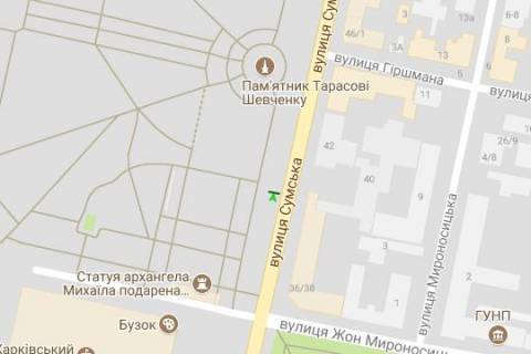 Ситилайт B в Харькове, 1.2x1.8  Сумська вул., 35 (№2) схема