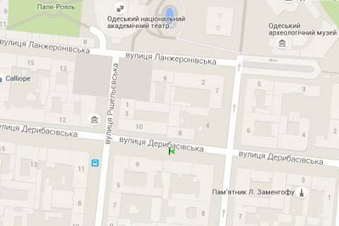Бэклайт B в Одессе, 1.2x1.8  Дерибасівска вул., 7 схема