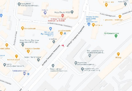 Ситилайт A в Киеве, 1.04X1.7  Генерала Алмазова вул., 2 схема
