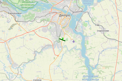 Билборд A в Васильевке, 3x6  Запорізьке шосе, 420км + 420м (перед АЗС "ОККО") схема