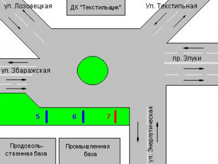 Беклайт B у Тернополі, 1.2x1.8  Злуки просп. - Збаразька вул., 18 схема