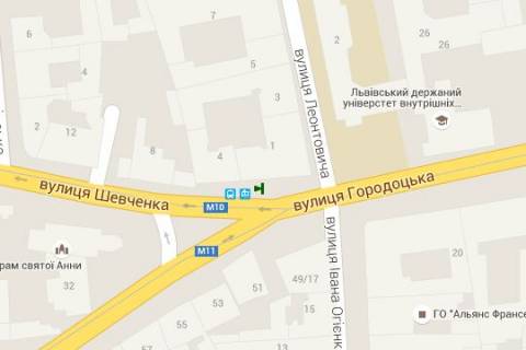 Ситилайт B в Львове Городоцька вул. - Тараса Шевченка вул. (Шевченка Тараса вул.), 4 схема