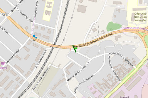 Беклайт B у Василівці, 4x8  Михайла Грушевського вул. (виїзд з міста) схема