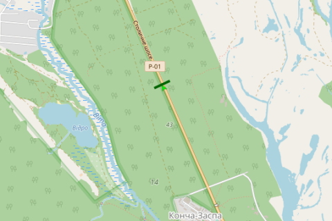 Білборд, Бігборд (Борд)  B у Василівці, 3x6  Столичне шосе, 1,2 км до маг "Велика кишеня" (в напрямку Києва) схема