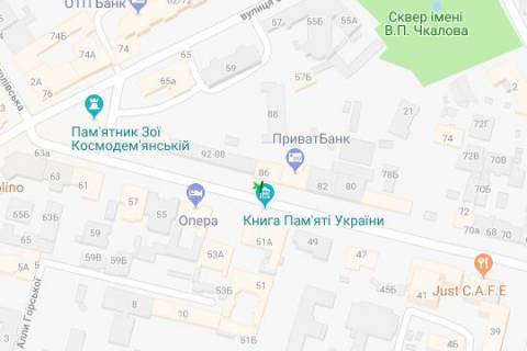 Ситилайт B в Киеве, 1.2x1.8  Богдана Хмельницького вул., 86 схема