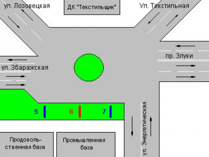 Бэклайт A в Тернополе, 1.2x1.8  Злуки просп. - Збаразька вул., 18 схема