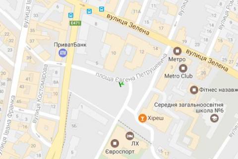 Скроллер B в Львове Євгена Петрушевича пл. - 369776 схема