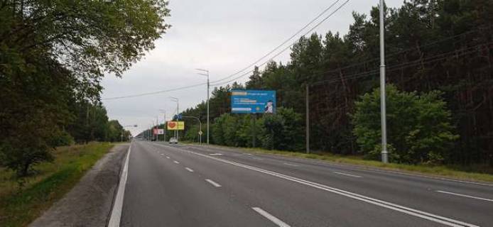 Билборд A в Васильевке, 3x6  Столичне шосе, 100 метрів до повороту вул.Монашинська (оздоровчий комплекс "БАШТА") (в напрямку Обухова) фото 1