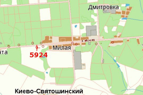 Билборд B в Запорожье, 3x6  Київ - Житомир, 12 км+800м до Києва (зліва у напрямку  м.Житомира) схема