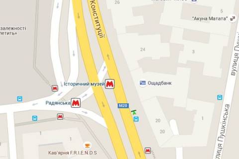 Сiтiлайт A у Харкові, 1.2x1.8  Конституції пл., 20 схема