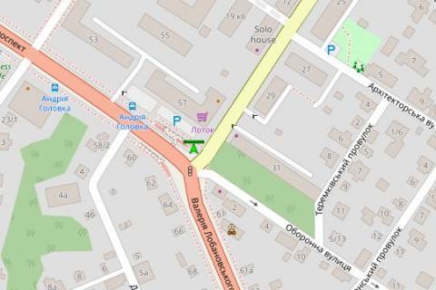 Скролер, Скрол A у Василівці, 2.3x3.14  Лобановського Валерія просп. (Червонозоряний просп.), №57 - 422628 схема