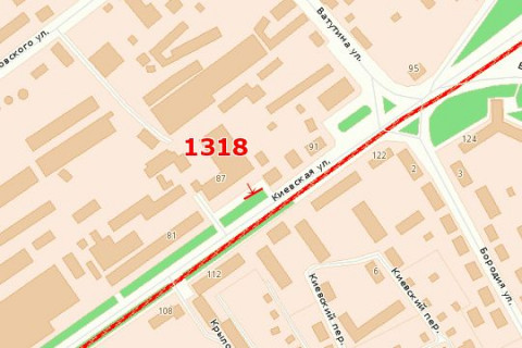 Билборд B в Васильевке, 3x6  Київська вул., 87 схема