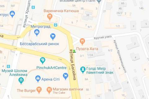 Бэклайт B в Киеве, 1.2x1.8  Басейна вул., 1/2 схема