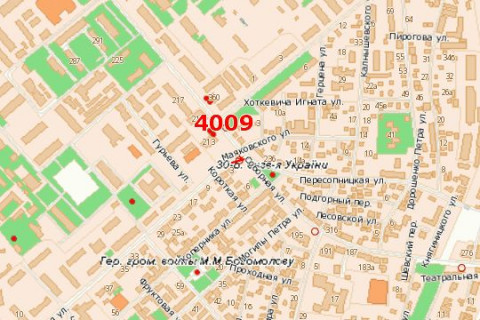 Билборд A в Васильевке, 3x6  Соборна вул. - Дубенська вул. схема