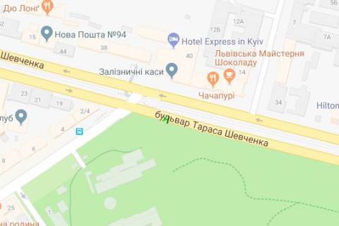Скролер, Скрол A у Києві, 1.2x1.8  Шевченка Тараса бульв., Ботанічний сад - 167385 схема