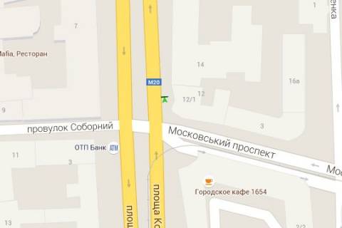 Ситилайт A в Харькове, 1.2x1.8  Конституції пл., 12/1 схема