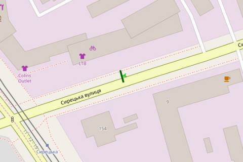 Билборд A в Киеве, 3x6  Сирецька вул., 9 Б напроти схема