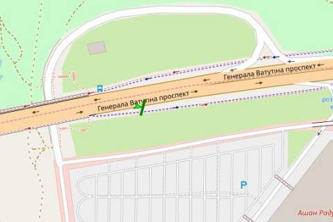 Бэклайт A в Васильевке, 4x8  Шухевича Романа просп. (Генерала Ватутіна просп.), 2 Т схема