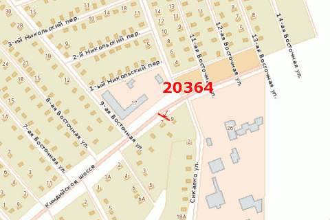 Билборд A в Антоновке, 3x6  Кіндійське шосе, 9 схема