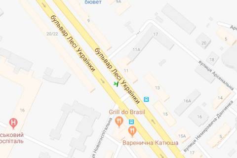 Беклайт B у Києві, 1.2x1.8  Лесі Українки бульв., 11 розподільник схема