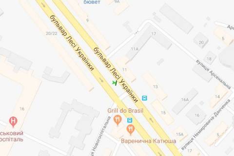 Ситилайт B в Киеве, 1.2x1.8  Лесі Українки бульв., 11 розподільник схема