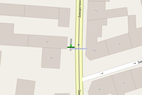 Ситилайт A в Львове, 1.2x1.8  Замарстинівська вул., 39 схема