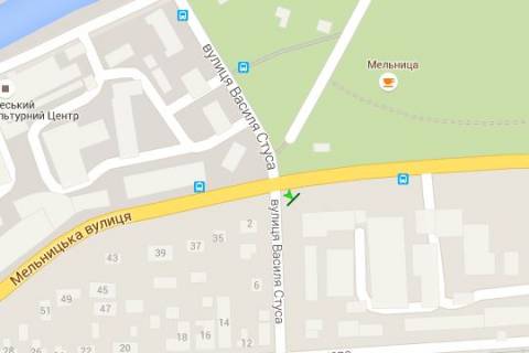 Призма B в Васильевке, 3x6  Мельницька вул. - Василя Стуса вул. (права) - 454541 схема