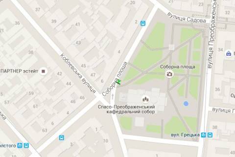 Бэклайт B в Одессе, 1.2x1.8  Соборна пл. - Льва Толстого вул. схема