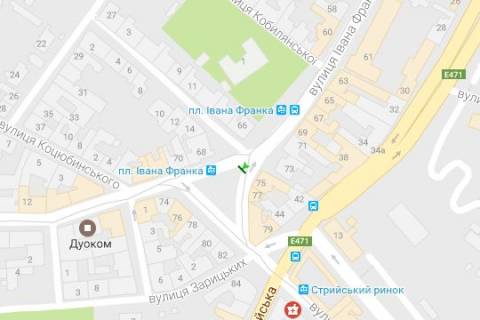 Скроллер A в Львове, 2.3x3.14  Івана Франка вул., 77 - 272729 схема