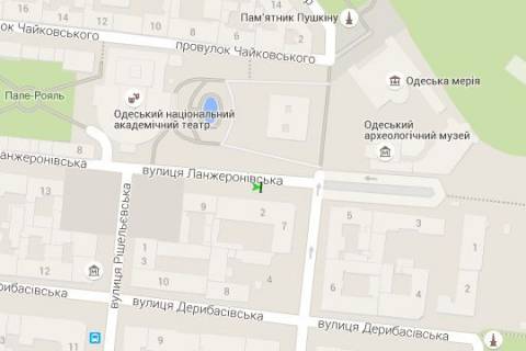 Ситилайт A в Одессе, 1.2x1.8  Ланжеронівська вул., 2 схема