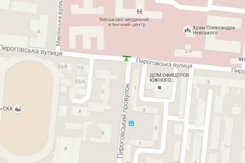 Билборд A в Васильевке, 3x6  Пироговська вул. - Шевченка просп. схема