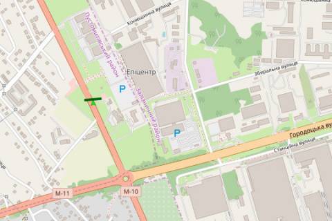 Билборд A в трасах Львова, 5x12  Кільцева дорога (400 м. від вул. Городоцька, на Варшаву) схема