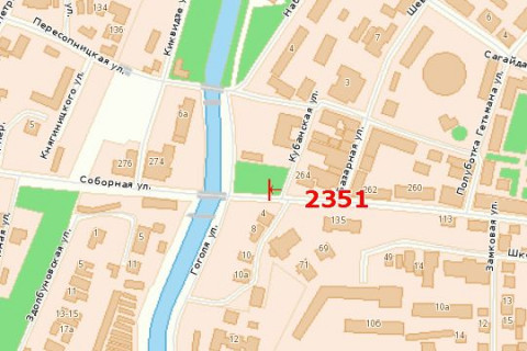 Білборд, Бігборд (Борд)  A у Василівці, 3x6  Соборна вул., 264 схема