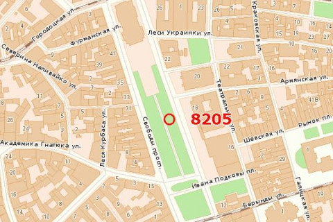 Беклайт A у Василівці, 1.2x3.6  Свободи просп., 18 схема