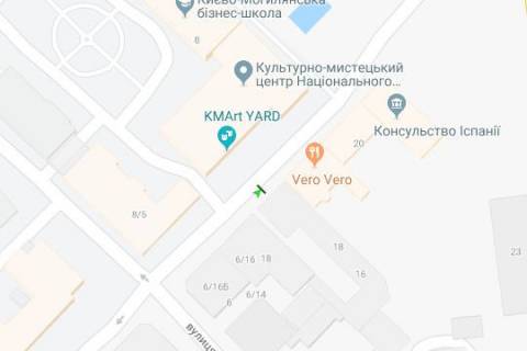 Сiтiлайт A у Києві, 1.2x1.8  Іллінська вул., 16  схема