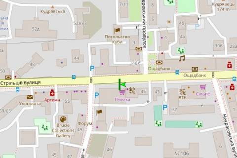 Беклайт B у Києві, 2.3x3.14  Січових стрільців вул., 49 схема
