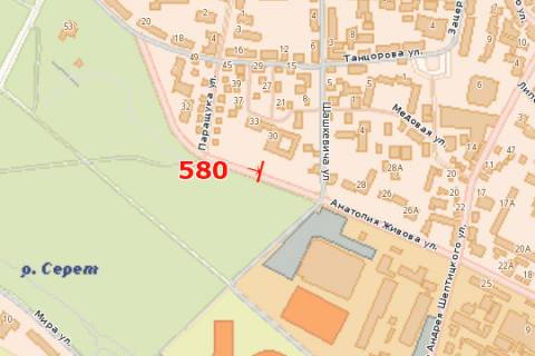Билборд B в Тернополе, 3x6  Торговиця вул. (Живова)., 30 схема