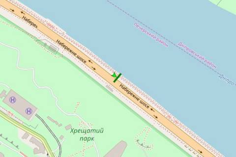 Бэклайт B в Васильевке, 2.3x3.14  Набережне шосе, №2 схема