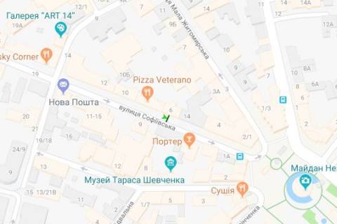 Ситилайт B в Васильевке, 1.2x1.8  Софіївська вул., 6 схема