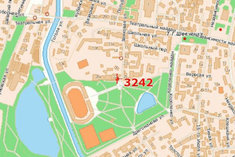 Билборд A в Васильевке, 3x6  Замкова вул., 22-а схема