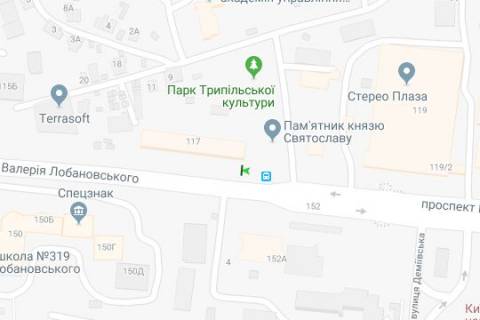 Скроллер A в Киеве, 2.3x3.14  Лобановського Валерія просп. (Червонозоряний просп.), 117 (у напрямку Севастопольської пл.) - 273418 схема