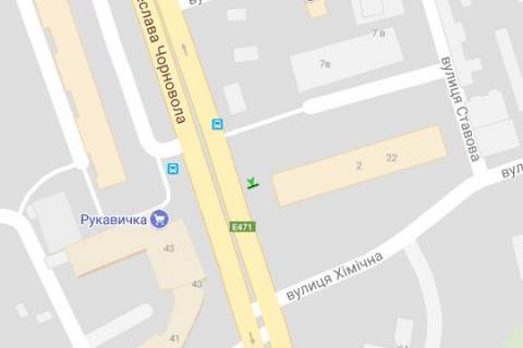 Нестандарт B в Львове, 1.2x1.8  Вячеслава Чорновола просп. - Хімічна вул. схема