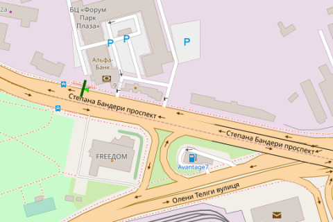 Билборд A в Васильевке, 3x6  Бандери Степана просп. (Московський просп.), 9 схема