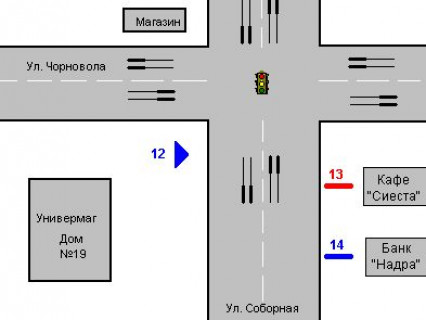 Бэклайт A в Ровно, 1.2x1.8  Соборна вул., 14-а схема
