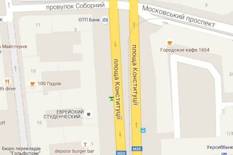 Бэклайт B в Харькове, 1.2x1.8  Конституції пл., 1 (№1) схема