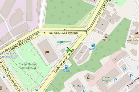 Бэклайт B в Киеве, 2.3x3.14  Глибочицький проїзд, 4 схема