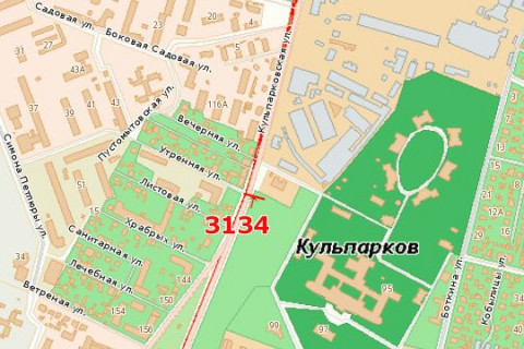 Билборд A в Васильевке, 3x6  Кульпарківська вул., 95 (в центр) схема