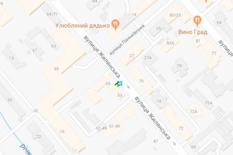 Ситилайт B в Васильевке, 1.2x1.8  Жилянська вул., 55  схема